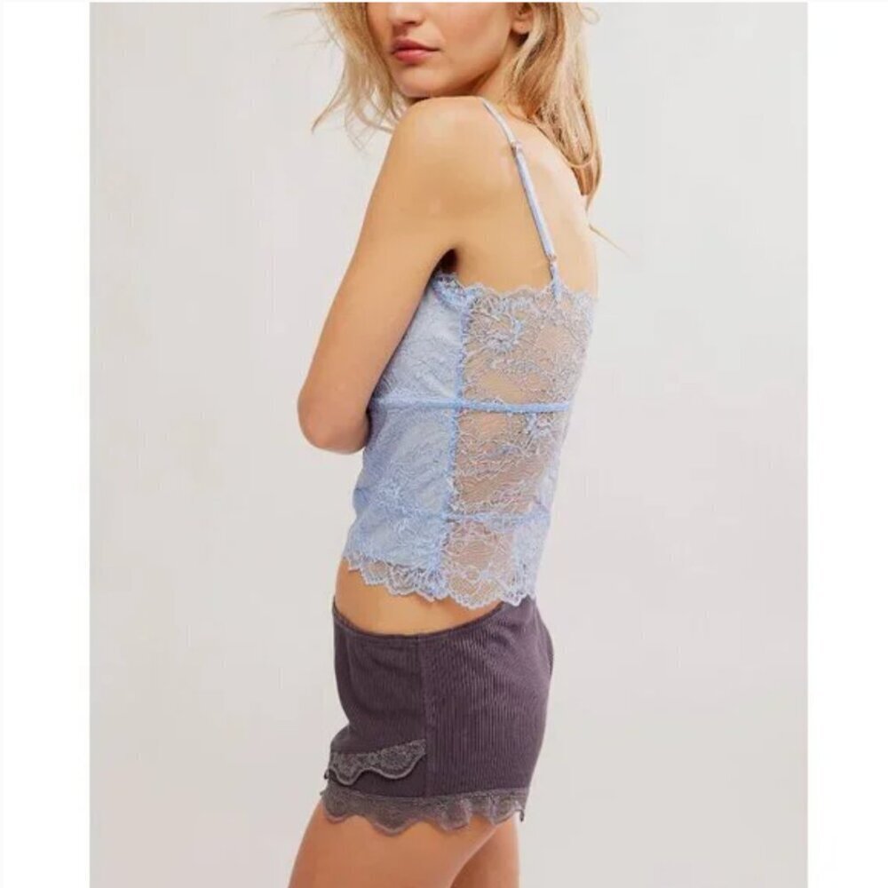 FREE PEOPLE NWT Lacey Essential Cami / Kentucky Blue - M - Picture 4 of 11